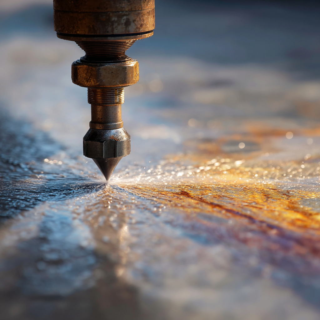 O que é o corte com jato de água?