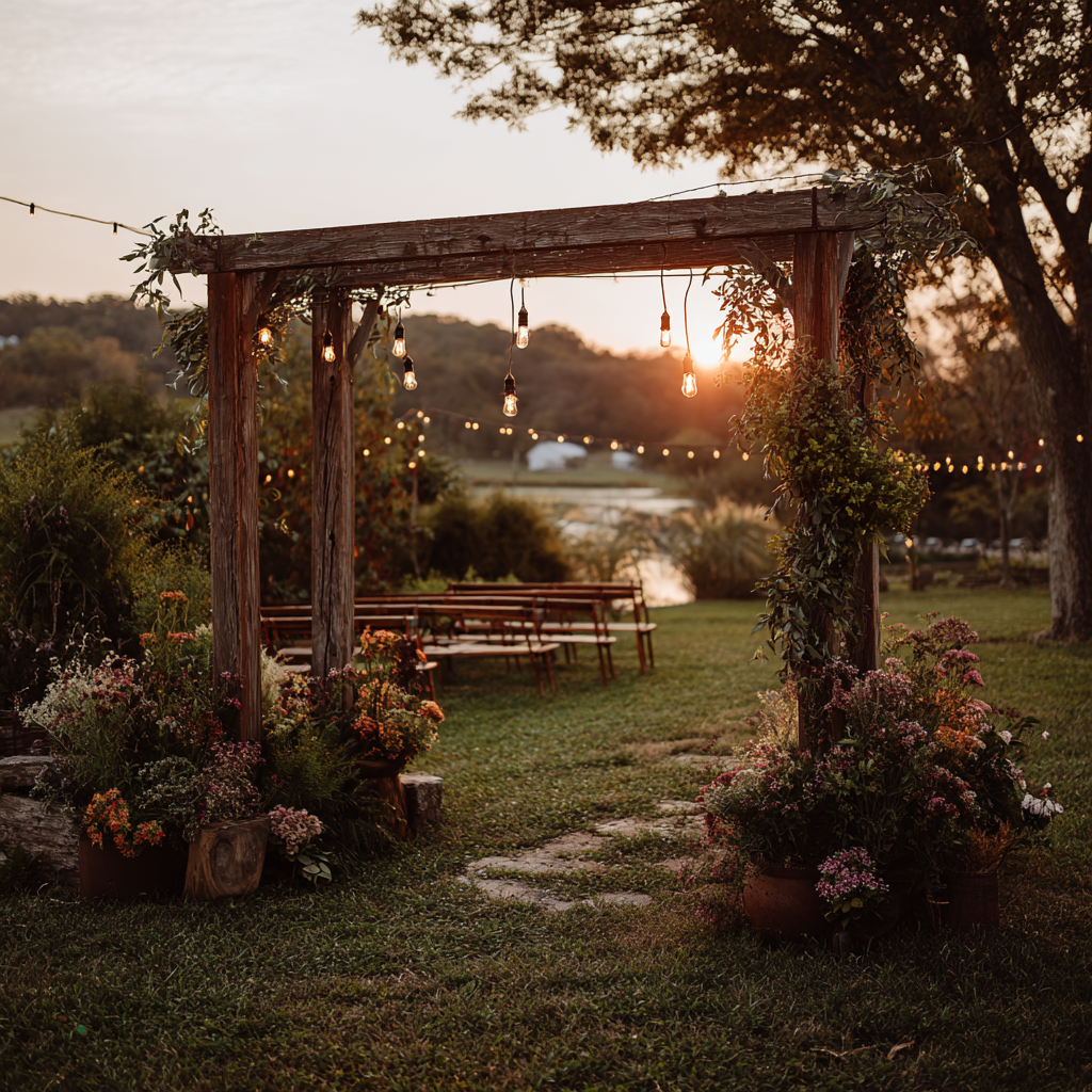 Como fazer uma decoração rústica para casamento