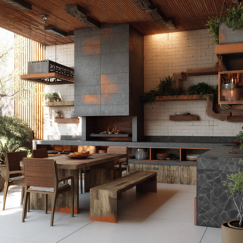 Confira 5 dicas de decoração para área de churrasco rústica