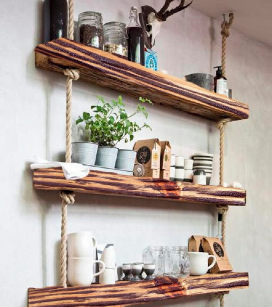 Prateleiras rústicas para cozinhas: as melhores inspirações para o seu ...