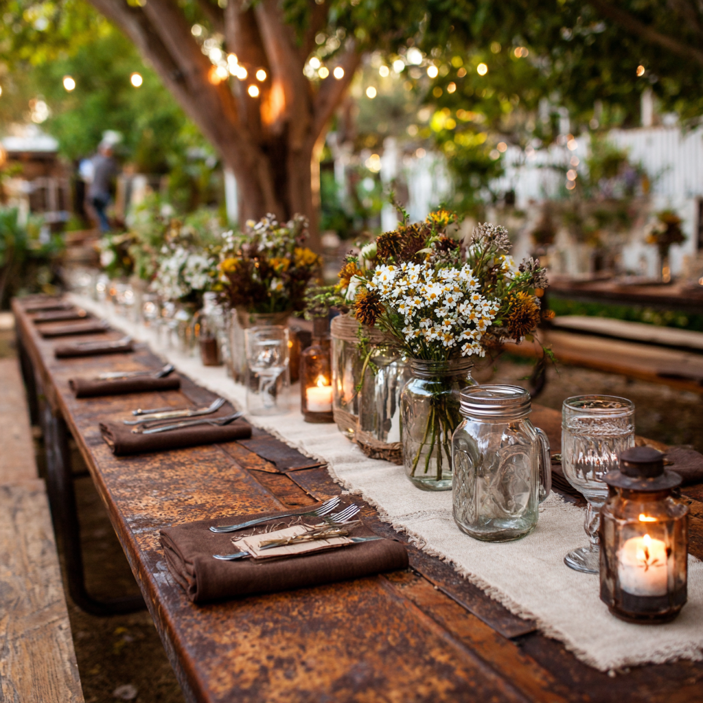 Como fazer uma decoração rústica para casamento