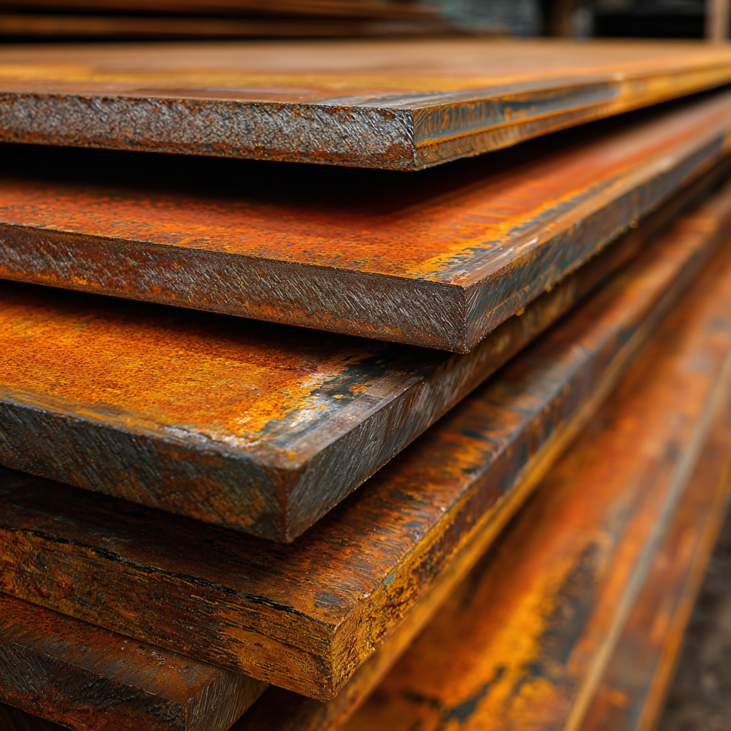 Qual é o peso do aço Corten?