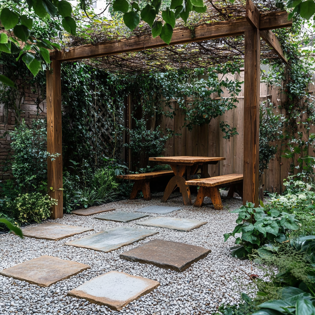 Decoração de uma casa rústica: ambiente externo