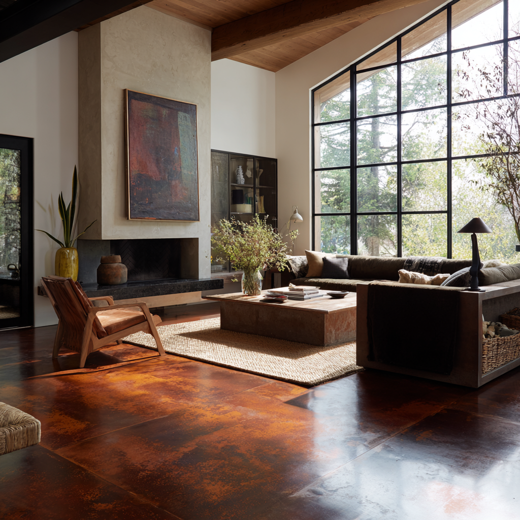 É possível fazer um piso em aço corten?
