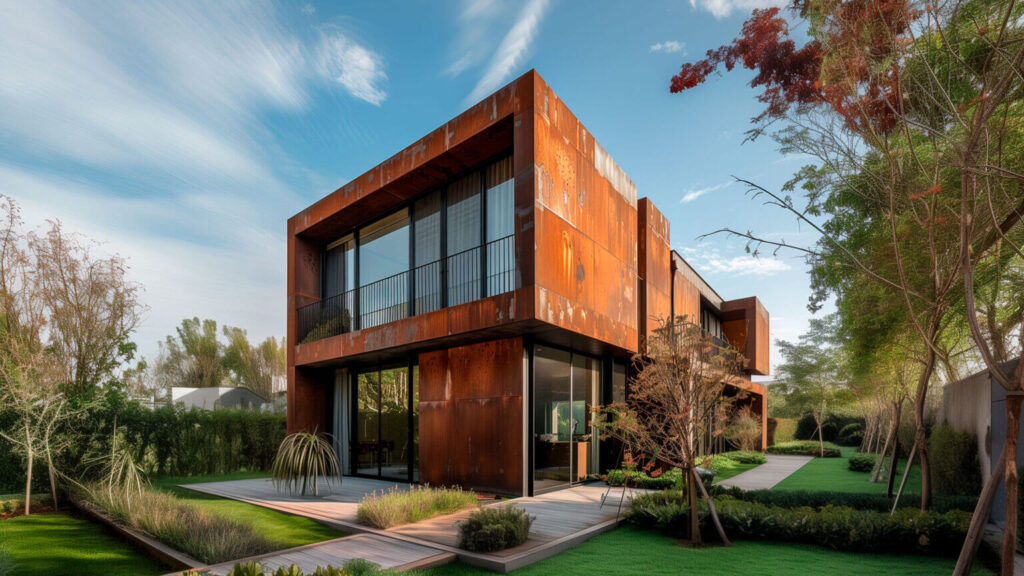 brise em aço corten